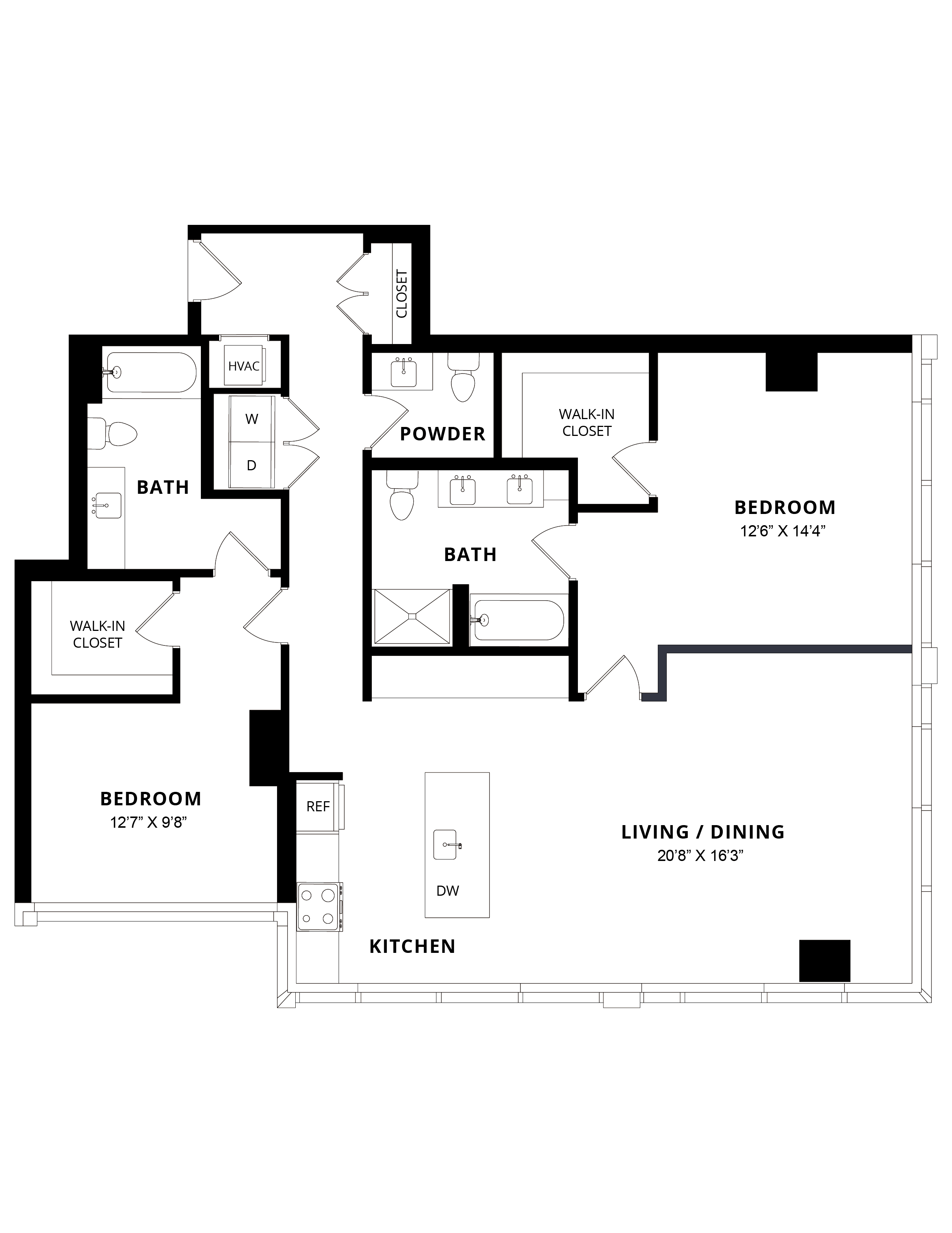 Floor Plan Image of Apartment Apt 3905